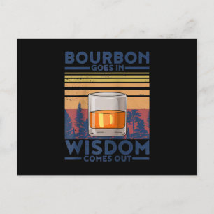 Carte Postale Whiskey Bourbon Entre Wisdom Sort