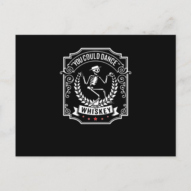 Carte Postale Whiskey Lover | Vous Pouvez Danser Whiskey (Devant)