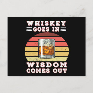 Carte Postale Whiskey va sagesse sort
