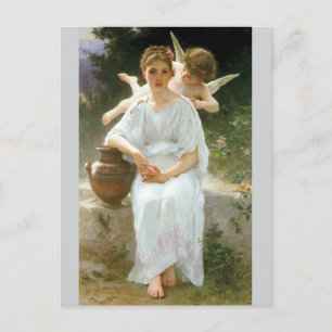 Carte Postale Whisperings of Love by Bouguereau