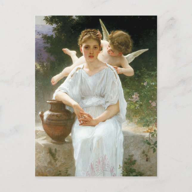 Carte Postale Whisperings of Love, William Adolphe Bouguereau (Devant)