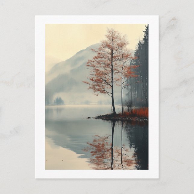 Carte Postale Whispers of Autumn Reflection (Devant)