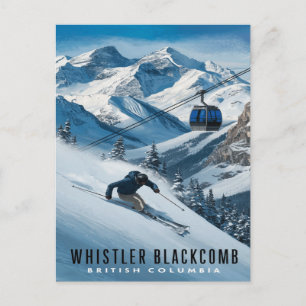 Carte Postale Whistler Blackcomb : Ski sur les sommets