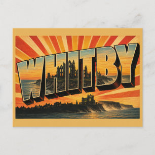 Carte Postale Whitby Angleterre Art de Voyage Rétro