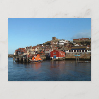 Carte Postale Whitby avec la vieille maison Lifeboat