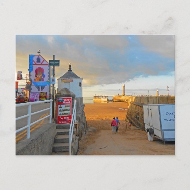 Carte Postale Whitby Beach (Devant)
