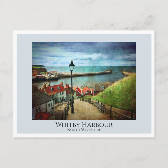 Carte Postale Whitby Harbour de 199 Steps (Devant)