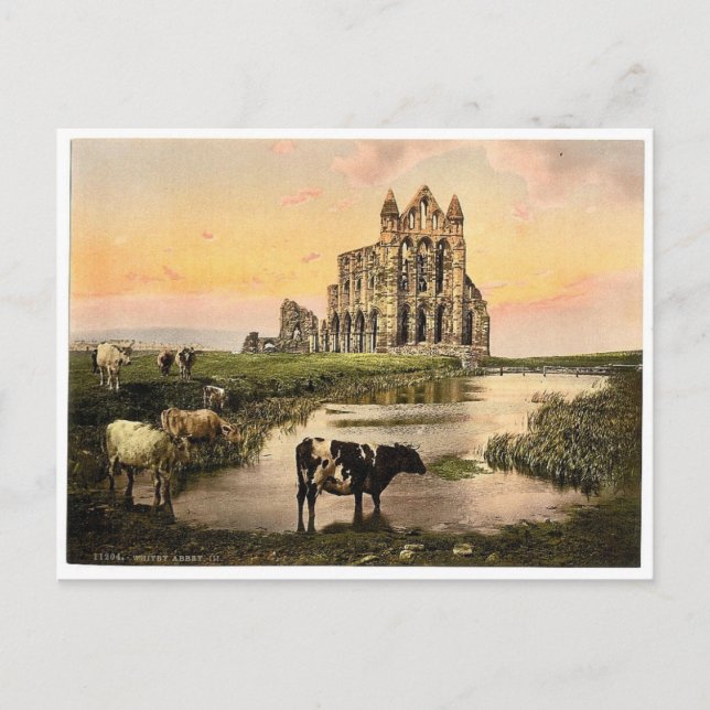 Carte Postale Whitby, l'abbaye, III, Yorkshire, Angleterre, P ra (Devant)