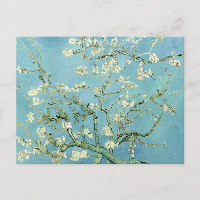 Carte Postale White almond blossom by Vincent Van Gogh (Devant)