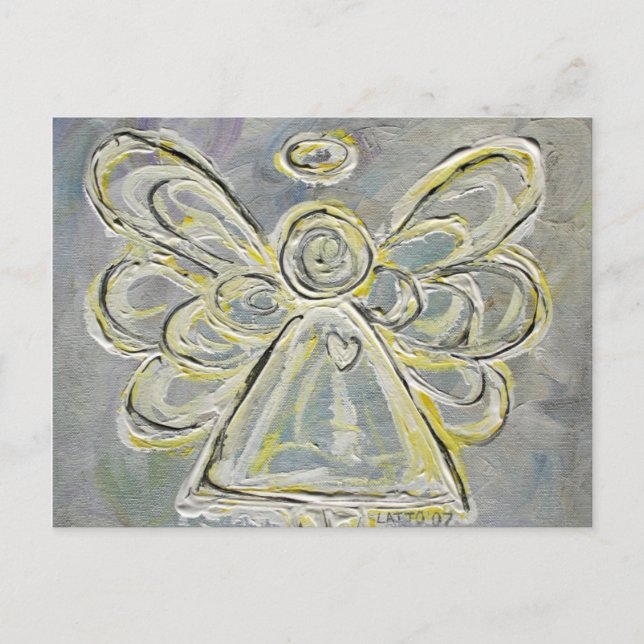 Carte postale White and Silver Guardian Light Ange (Devant)