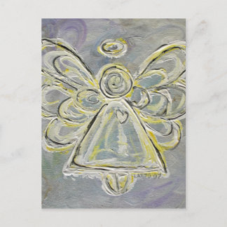 Carte postale White and Silver Guardian Light Ange