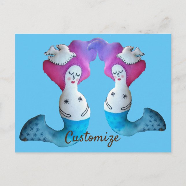 Carte Postale White Dove Mermaid Thunder_Cove (Devant)