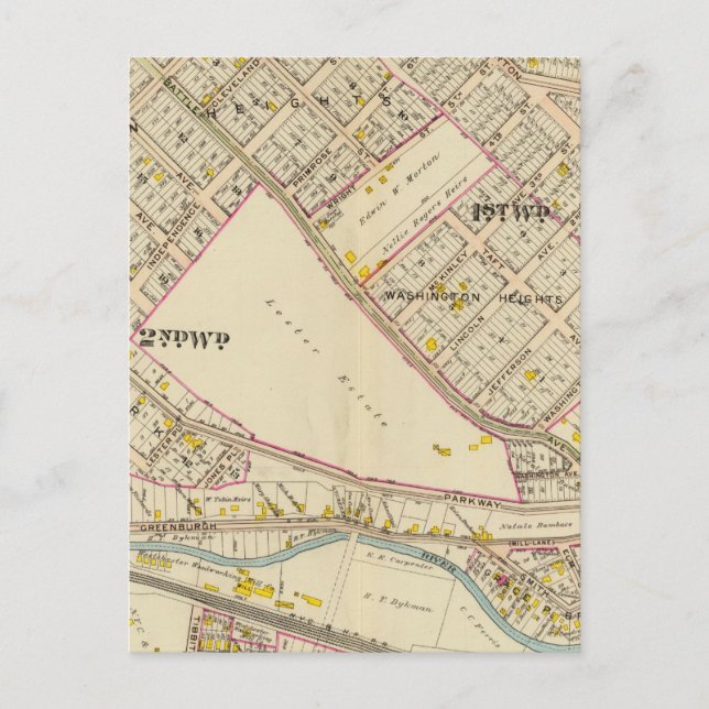 Carte Postale White Plaines wards 1-2, New York (Devant)