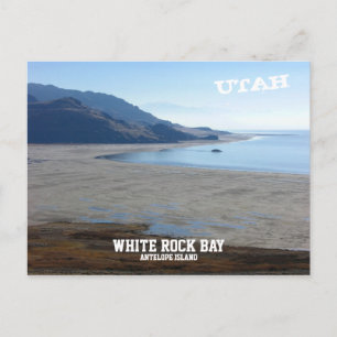 Carte Postale White Rock Bay, Antelope Island, Utah