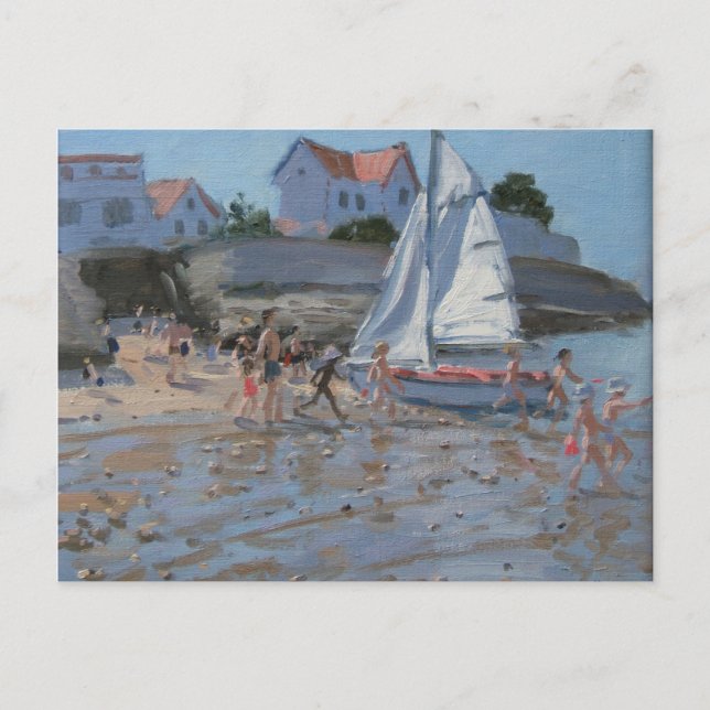 Carte Postale White sailboat Palais sur Mer France (Devant)