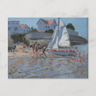 Carte Postale White sailboat Palais sur Mer France