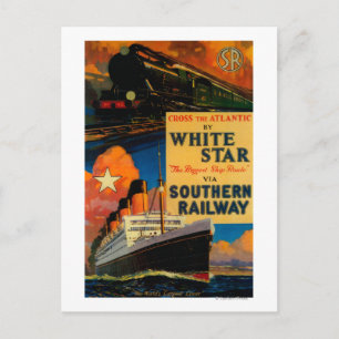 Carte Postale White Star SR Poster Vintage Europe