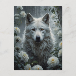 Carte Postale White Wolf