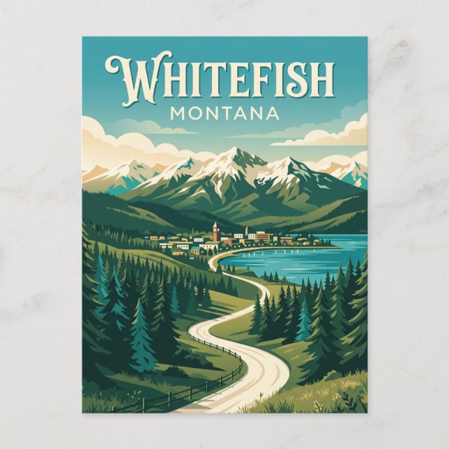 Carte Postale Whitefish États-Unis (Devant)