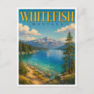 Carte Postale Whitefish Montana Whitefish Lake GeoSaga