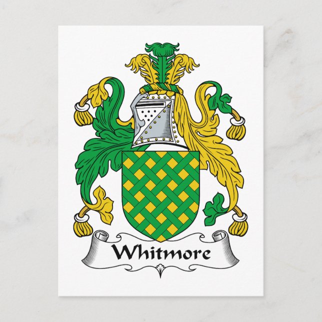 Carte Postale Whitmore Family Crest (Devant)