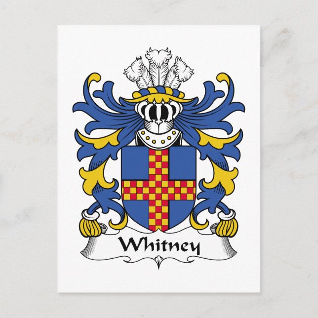 Carte Postale Whitney Family Crest (Devant)