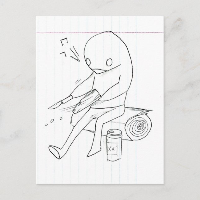 Carte Postale whittlin', whistlin' et buvez de la bière (Devant)