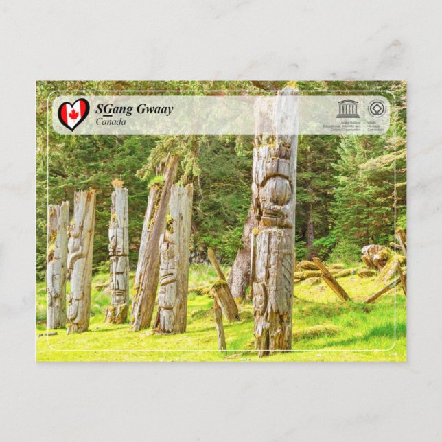 Carte Postale WHS - SGang Gwaay (Devant)