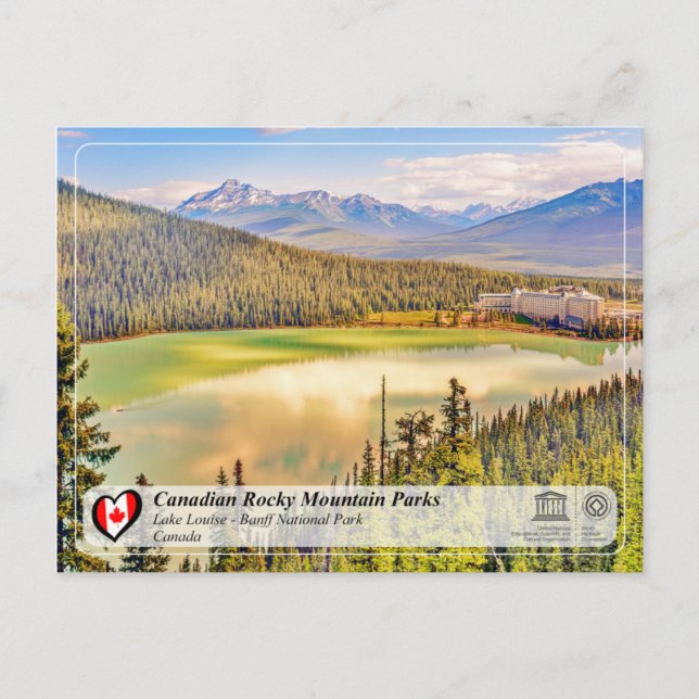 Carte Postale WHS UNESCO - Parc national Banff (Devant)