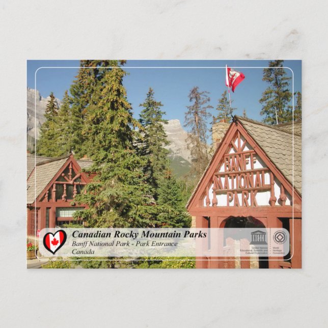 Carte Postale WHS UNESCO - Parc national Banff (Devant)