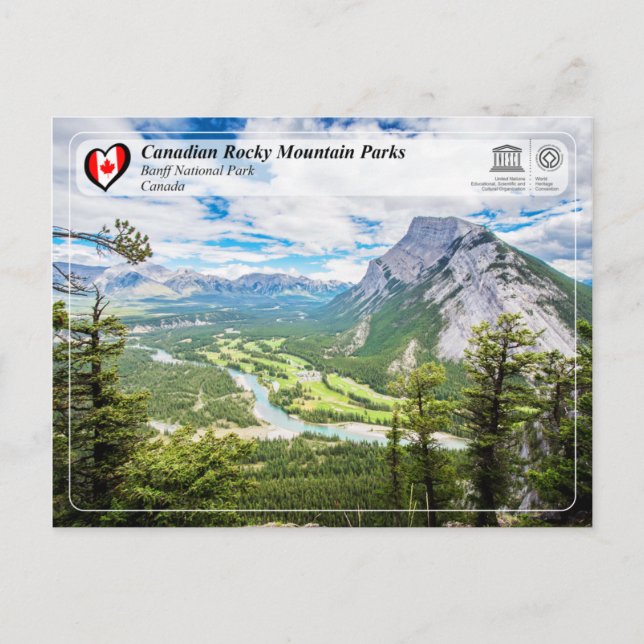 Carte Postale WHS UNESCO - Parc national Banff (Devant)
