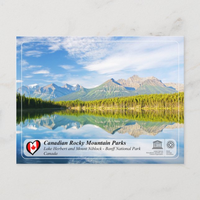 Carte Postale WHS UNESCO - Parc national Banff (Devant)