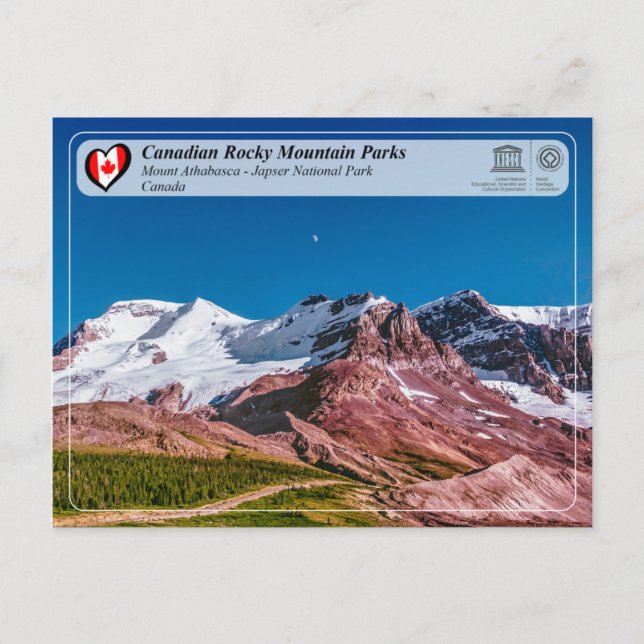 Carte Postale WHS UNESCO - Parc national du Jasper (Devant)