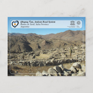 Carte Postale WHS UNESCO - Qhapaq Ñan, Réseau routier andin
