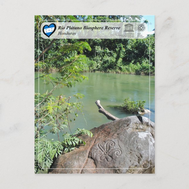 Carte Postale WHS UNESCO - Réserve de biosphère Río Plátano (Devant)