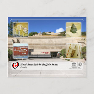 Carte Postale WHS UNESCO - Sauts de buffles à tête cassée