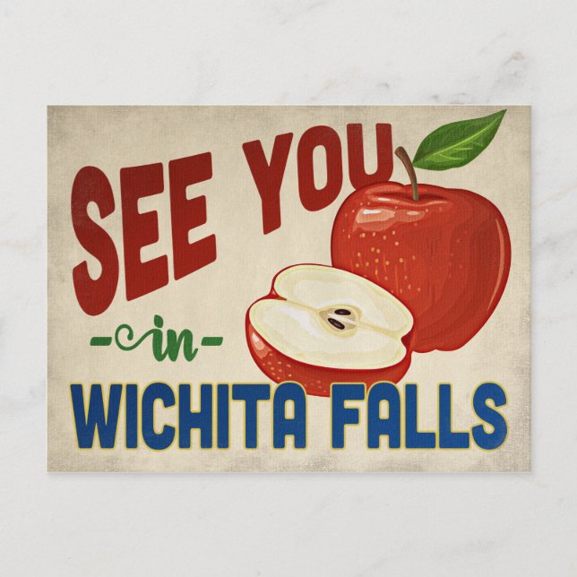 Carte Postale Wichita Falls Texas Apple - Vintage voyage (Devant)