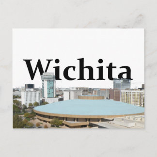 Carte Postale Wichita Kansas Skyline with Wichita in the Sky