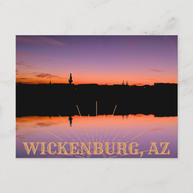 Carte postale Wickenburg Sunset (Devant)