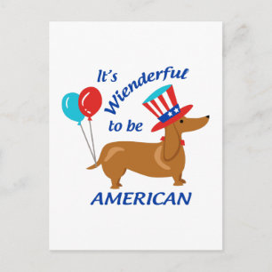 Carte Postale Wiendful To Be American