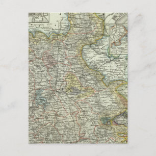 Carte Postale Wiesbaden et Francfort Allemagne