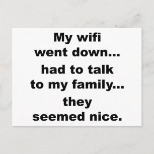 CARTE POSTALE WIFI DOWN !