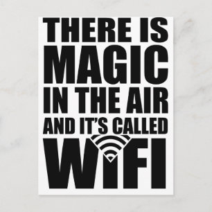 Carte Postale Wifi magique