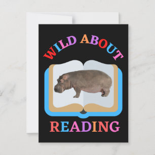 CARTE POSTALE WILD À PROPOS DE LA LECTURE