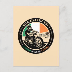 Carte Postale Wild Atlantic Way   Irlande   Motorcycle