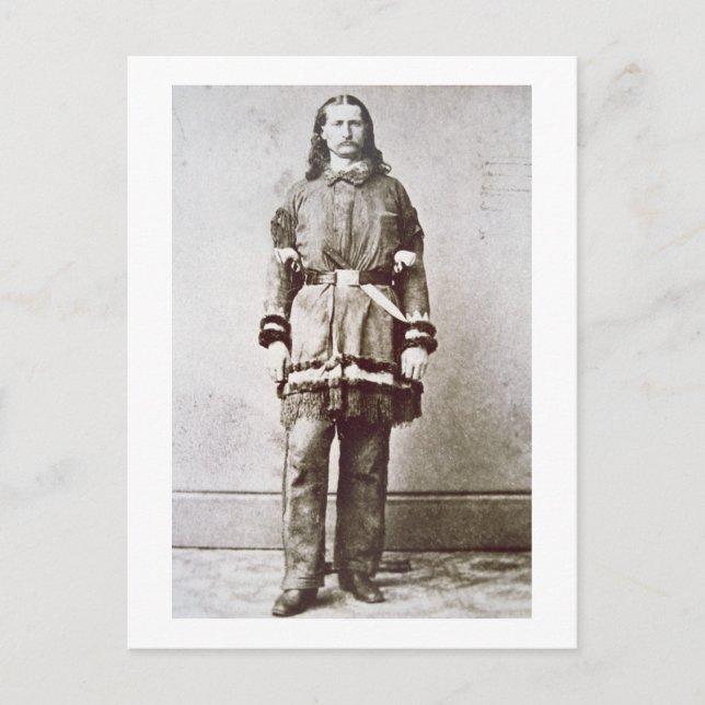Carte Postale 'Wild Bill' Hickok (1837-1876) (photo b/w) (Devant)