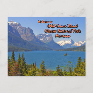 Carte Postale Wild Goose Island St Mary Lake Montana