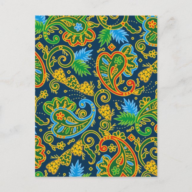 Carte Postale Wild Paisley (Devant)