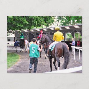 Carte Postale "Wild Target" et Jose Lezcano dans le Paddock