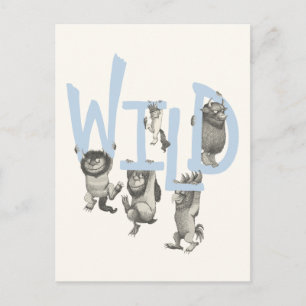 Carte Postale WILD   Wild Things et Max - Bleu